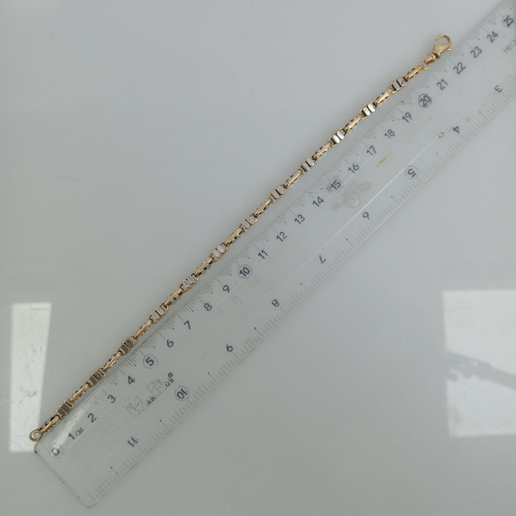 PULSERA ORO, ORO BLANCO 14 K 9.2 GRMS (SEMINUEVO)