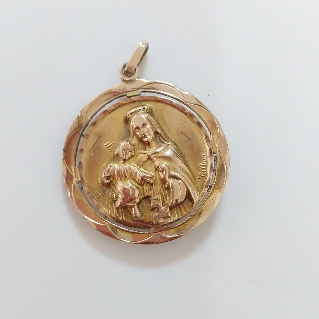 MEDALLA RELIGIOSA ORO 10 K 5,20 GRMS (SEMINUEVO)
