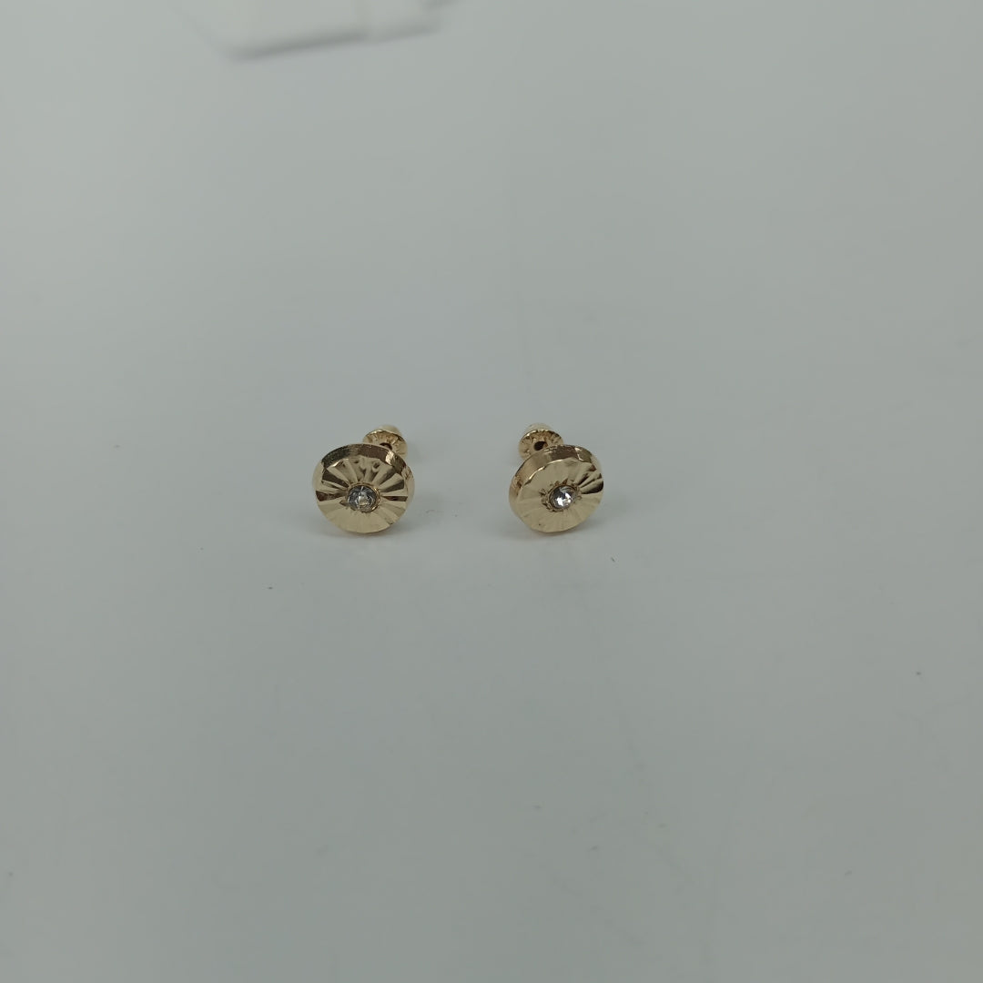 BROQUELES BROQUEL FIG BOTON C CIRCONIA 14K 0.2916 GR (NUEVO)