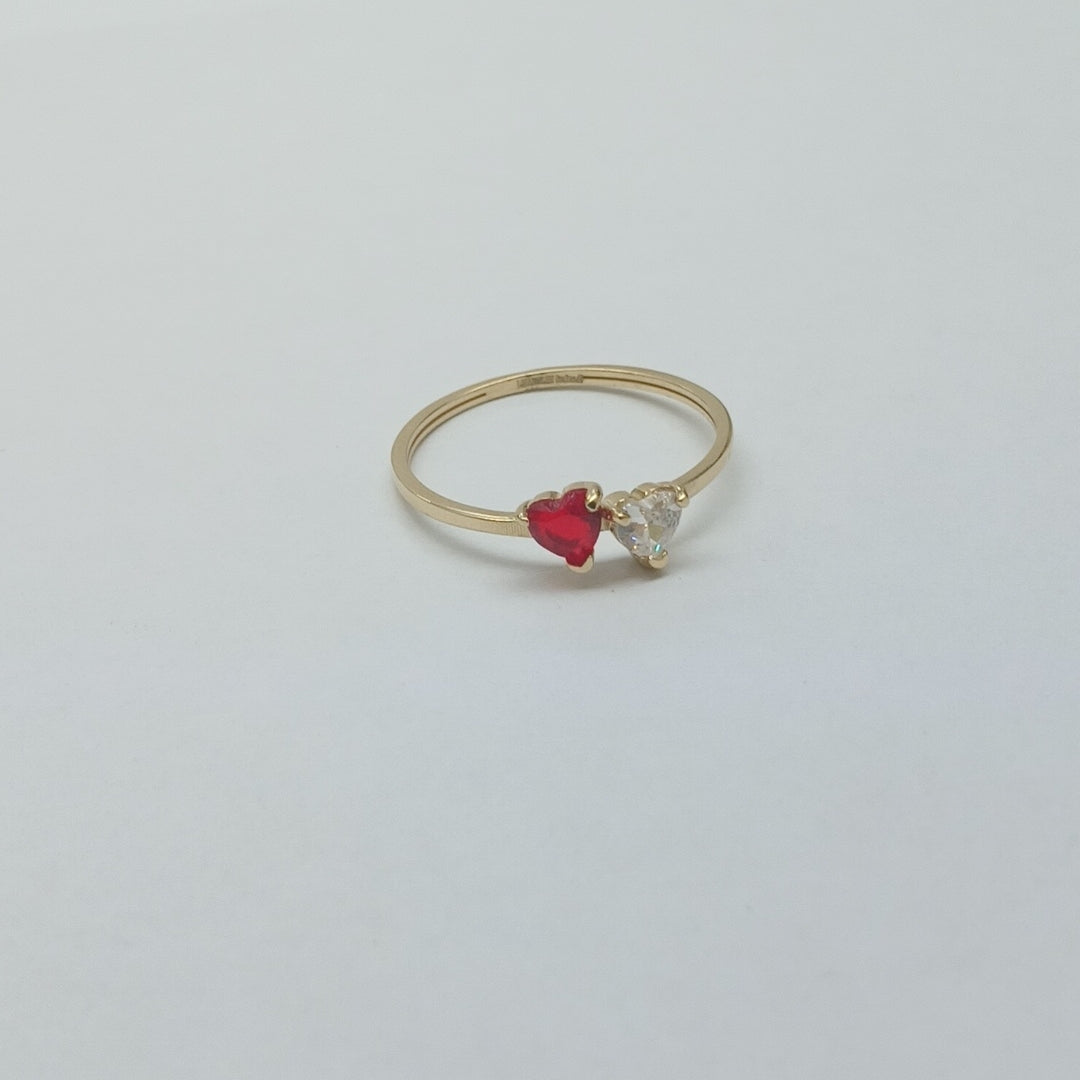 ANILLOS C PIEDRAS COLOR 14K TALLA 8 1.12 GR (NUEVO)