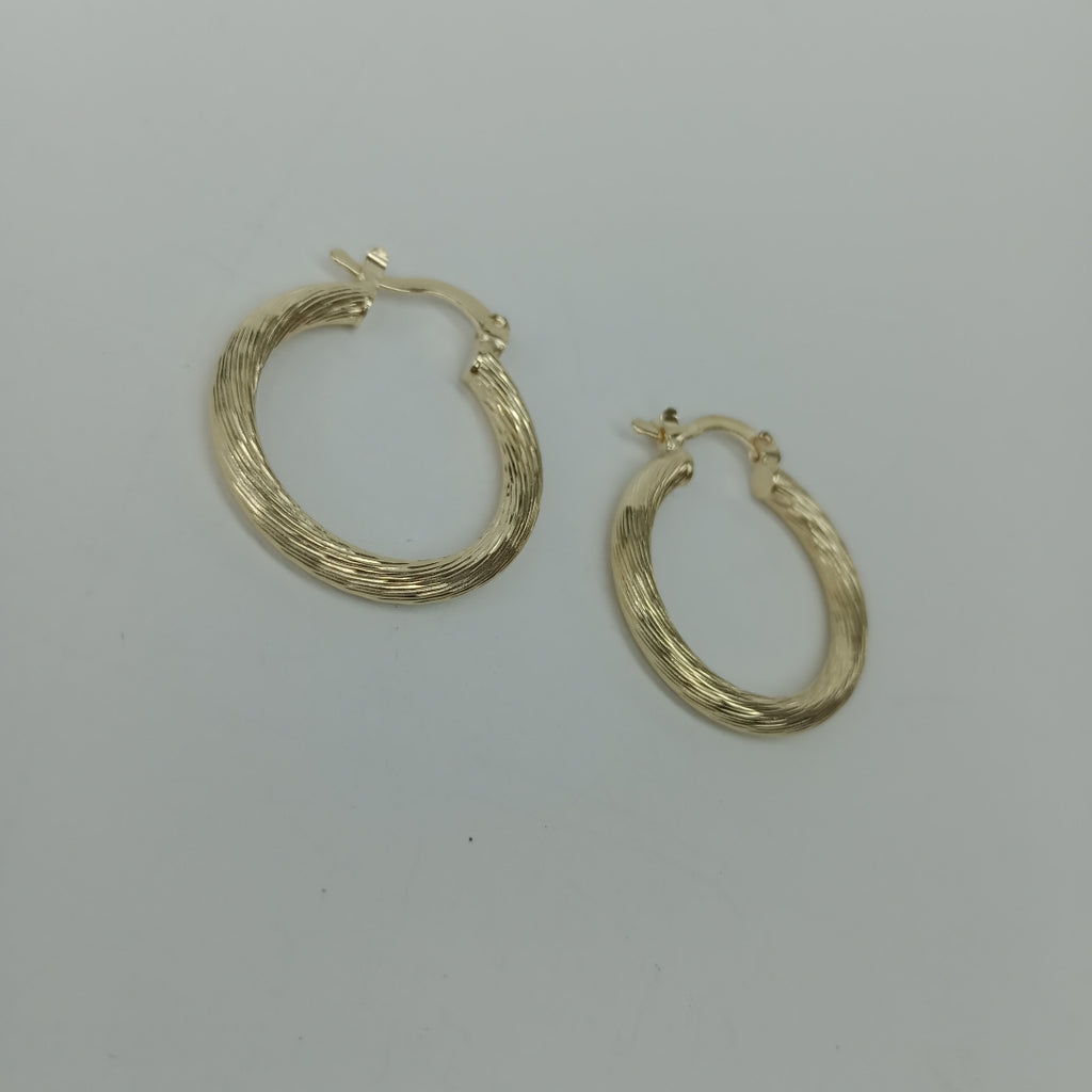 ARETES TEJIDO ARRACADAS ASTRIADAS 14K 2.7 GR (NUEVO)