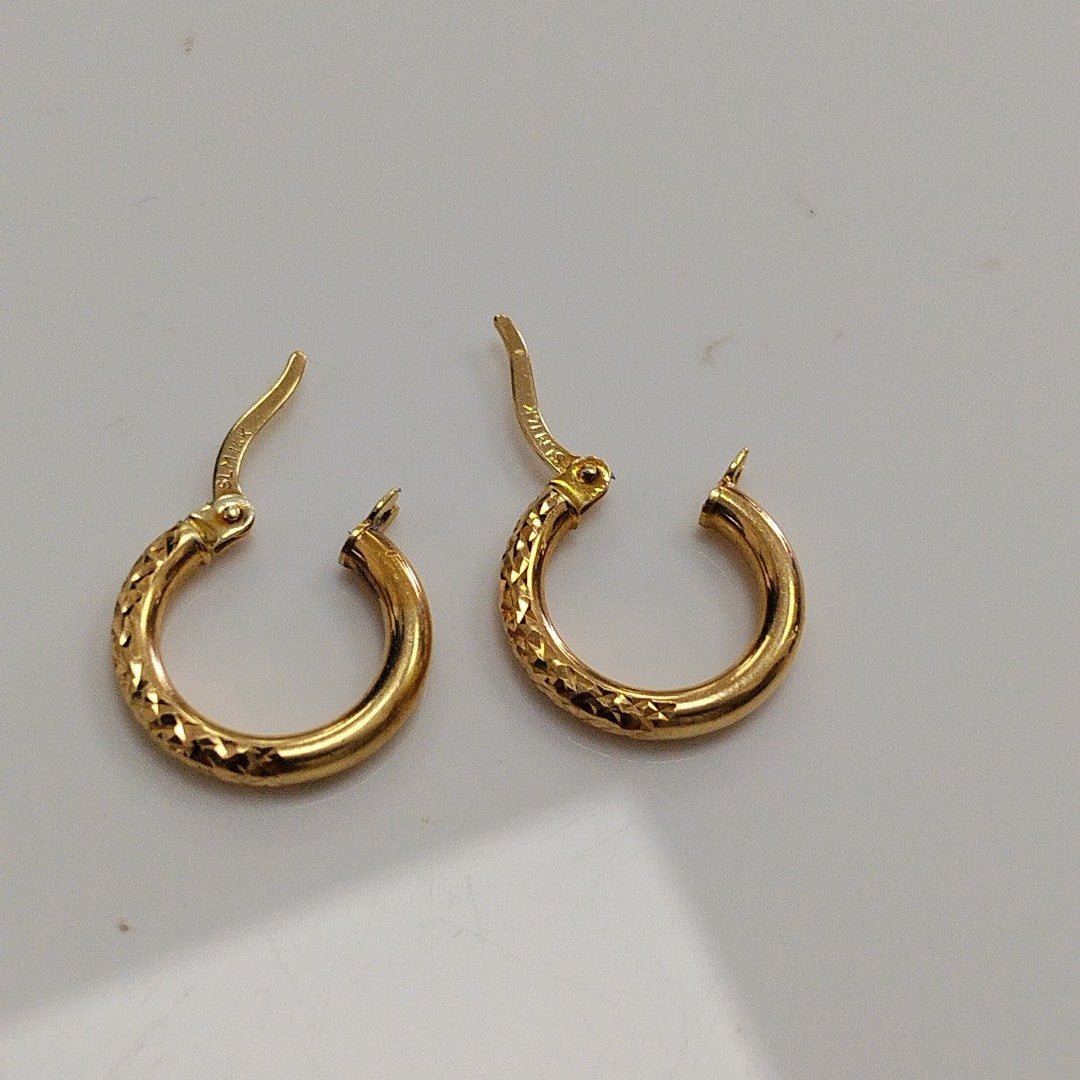 ARRACADAS PAR ORO 14 K 1.3 GRMS (SEMINUEVO)