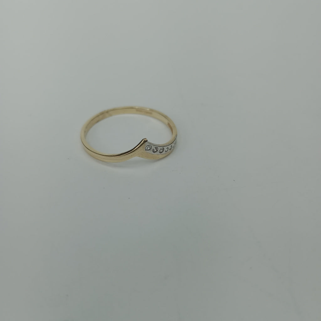 ANILLOS CON CIRCONIAS 14K TALLA 9 1.1 GR (NUEVO)