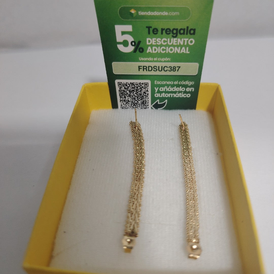 ARETES PAR ORO 14 K 5,40 GRMS (SEMINUEVO)