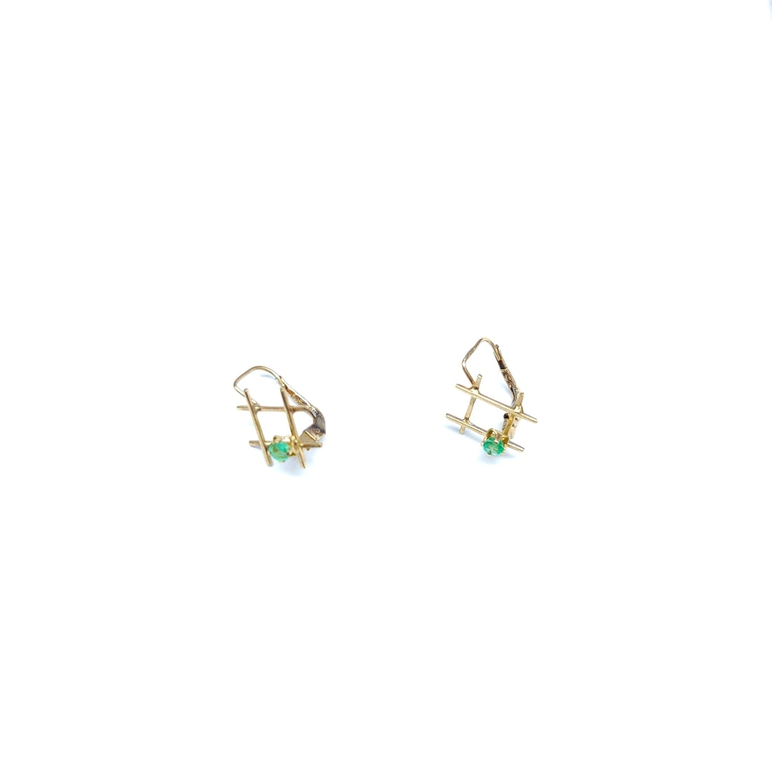 ARETES PAR ORO 10 K 1,10 GRMS (SEMINUEVO)