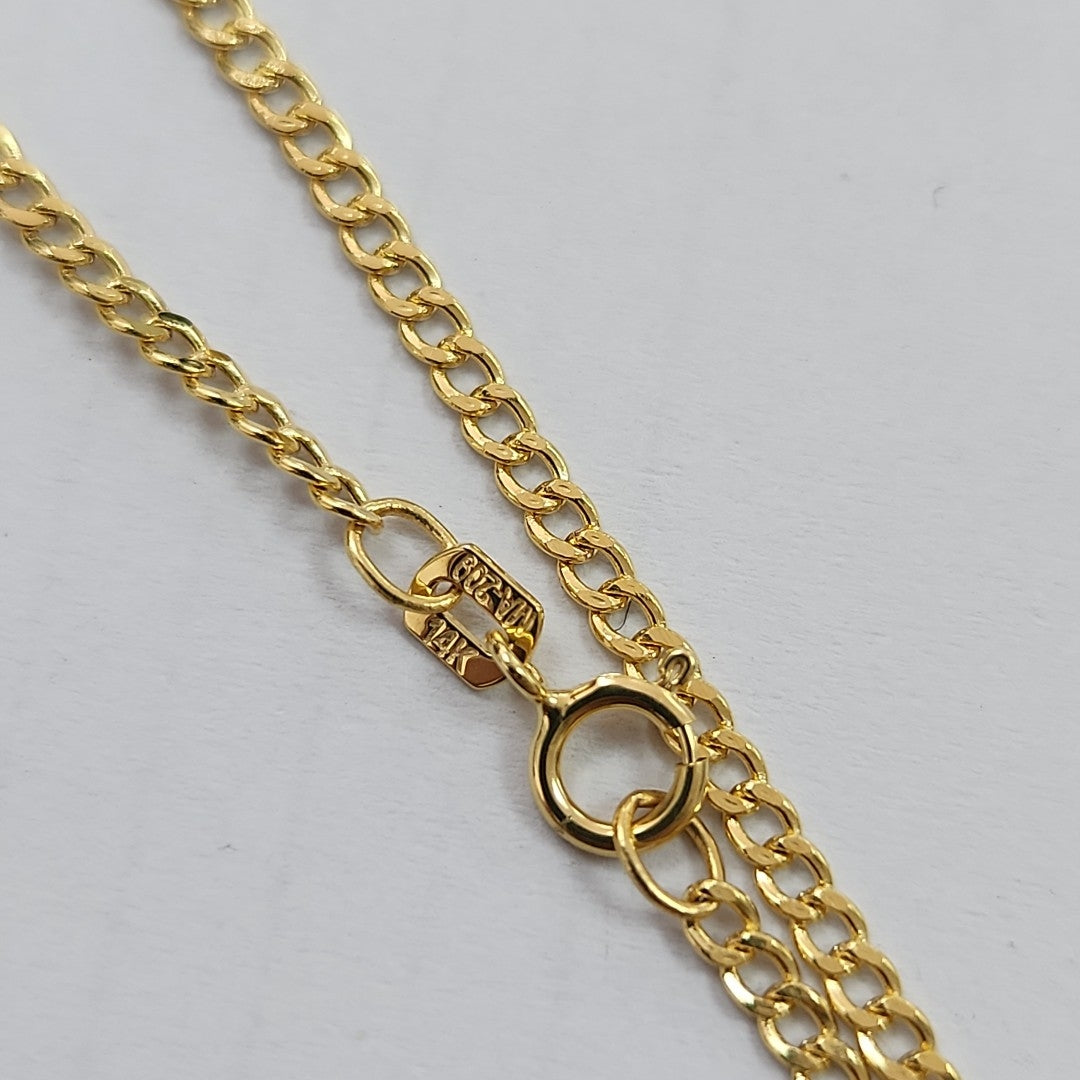 CADENAS BARBADA AMARILLA ORO 14K 2.1 (NUEVO)