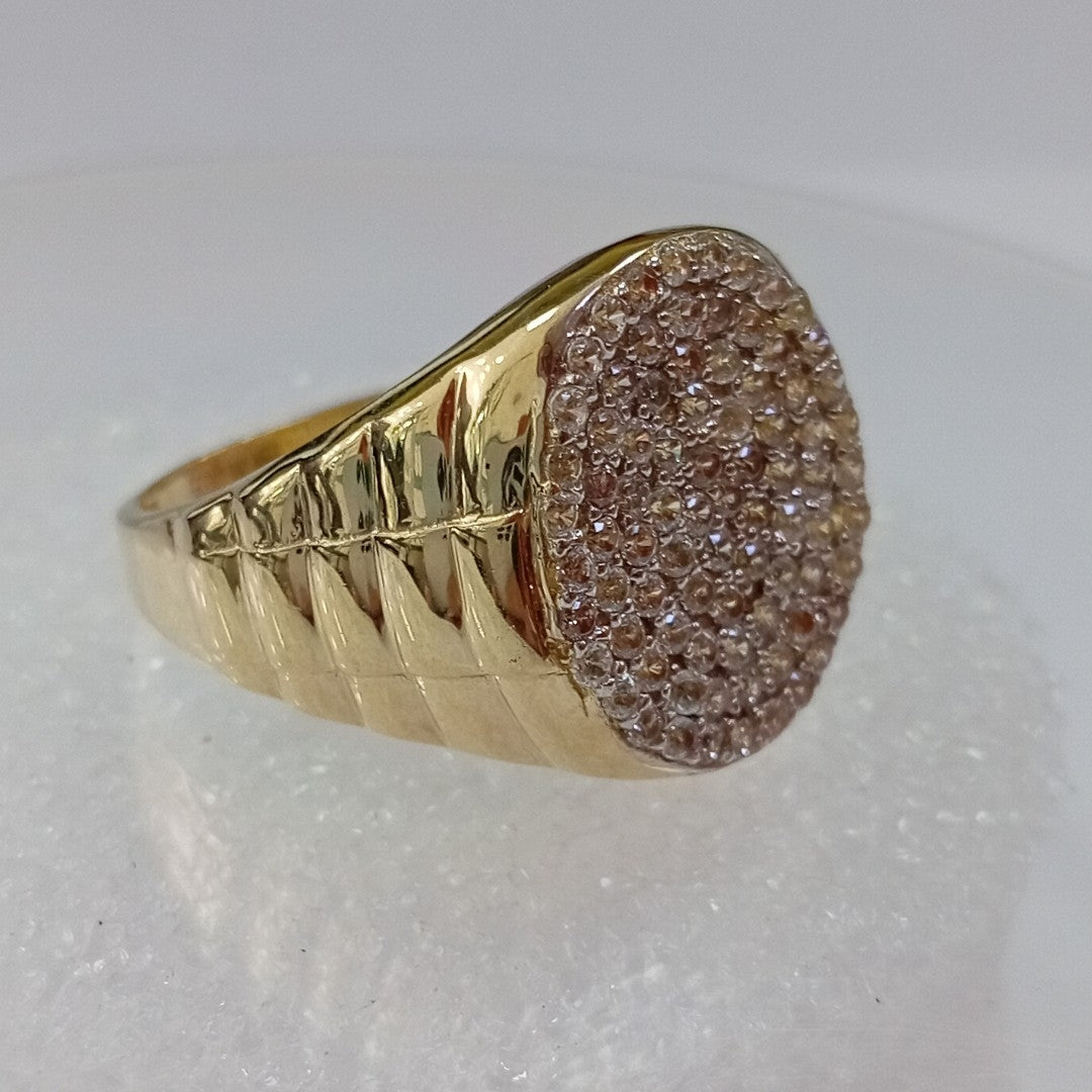 ANILLO C CIRCONIAS 14K 11 TALLA 7.7 GR (NUEVO)