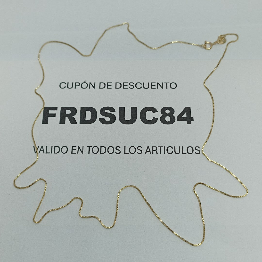 CADENA VENECIANO 14K 55 CM 1.7 GR (NUEVO)