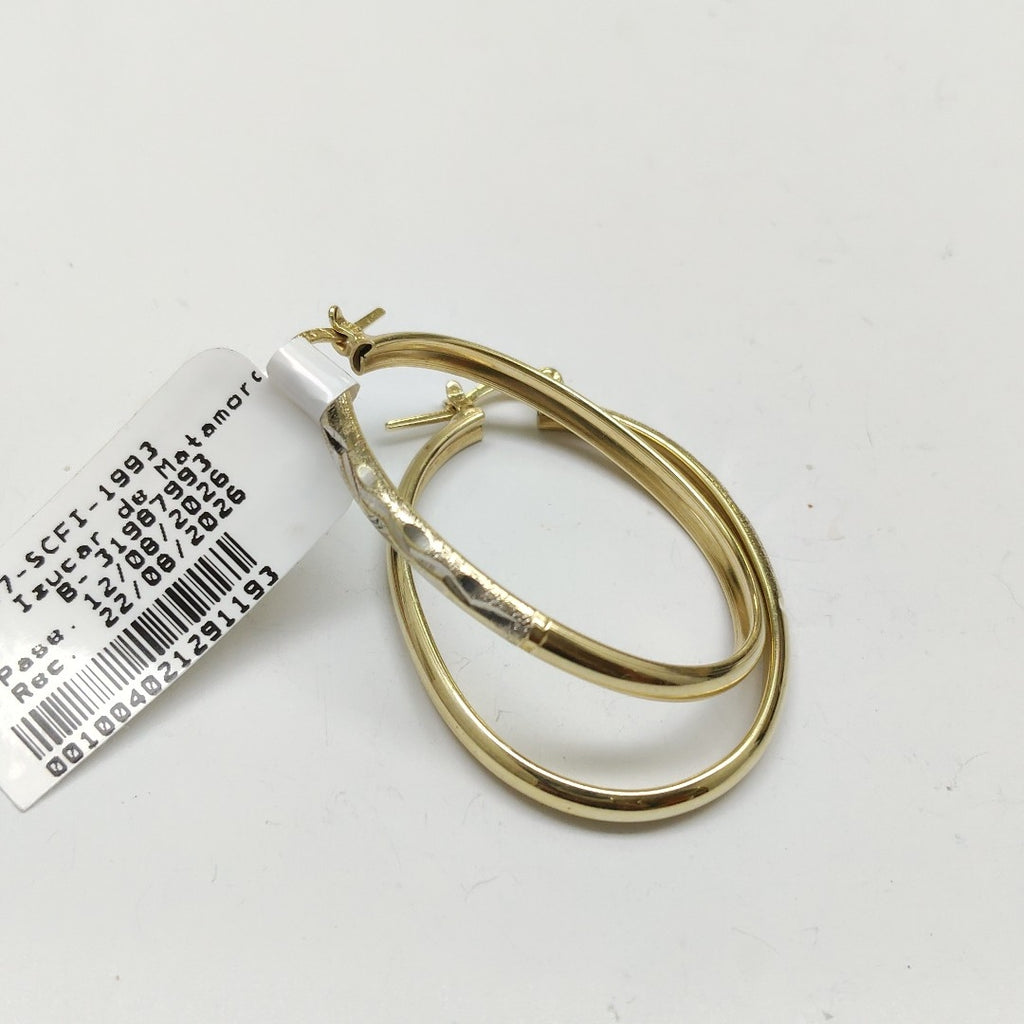 ARRACADAS PAR ORO 14 K 3.7 GRMS (SEMINUEVO)