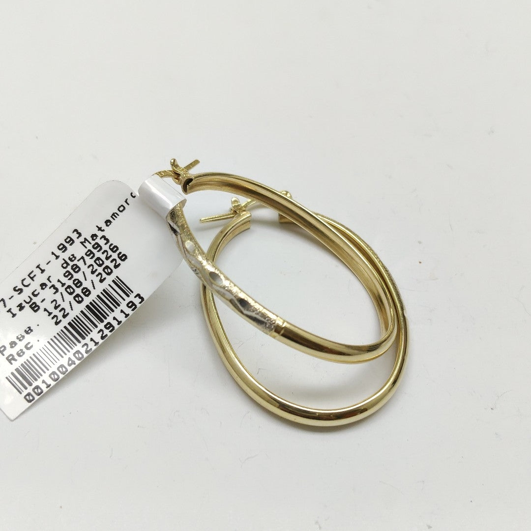 ARRACADAS PAR ORO 14 K 3.7 GRMS (SEMINUEVO)