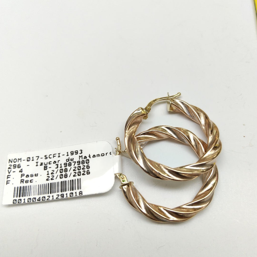 ARRACADAS PAR ORO 14 K 2.5 GRMS (SEMINUEVO)