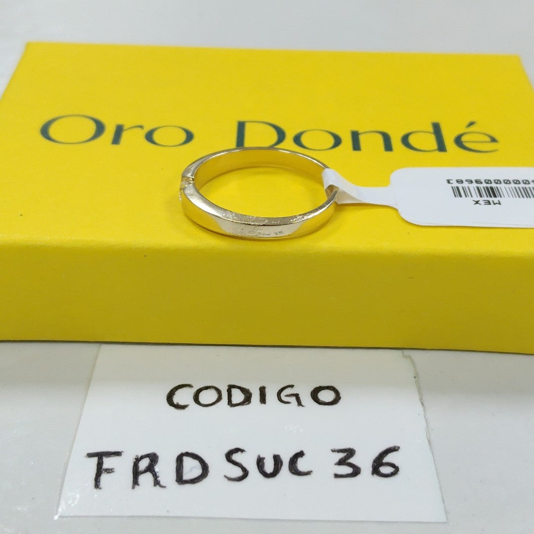 ANILLO ANILLITO SOLITARIO C CIRCONIA 14K 8 TALLA 2.6 GR (NUEVO)