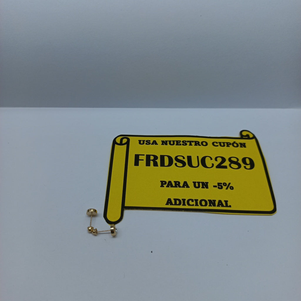 BROQUELES BROQUEL C CIRCONIA 14K 0.27 GR (NUEVO)