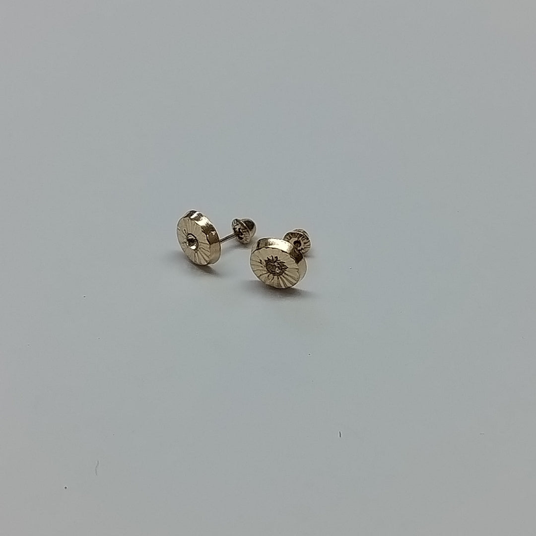 BROQUELES BROQUEL FIG BOTON C CIRCONIA 14K 0.2916 GR (NUEVO)