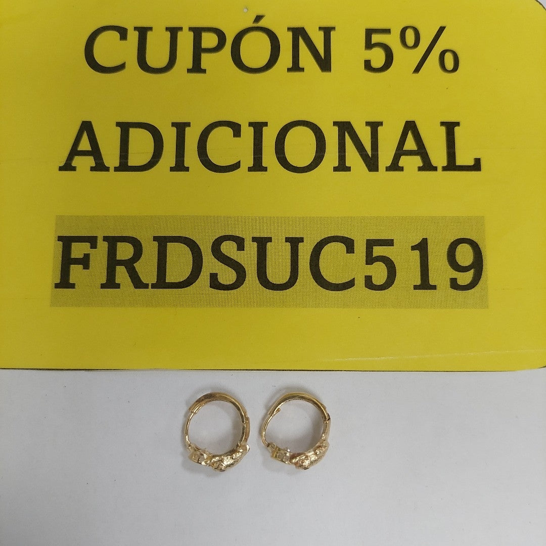 ARRACADAS PAR ORO 14 K 3.1 GRMS (SEMINUEVO)