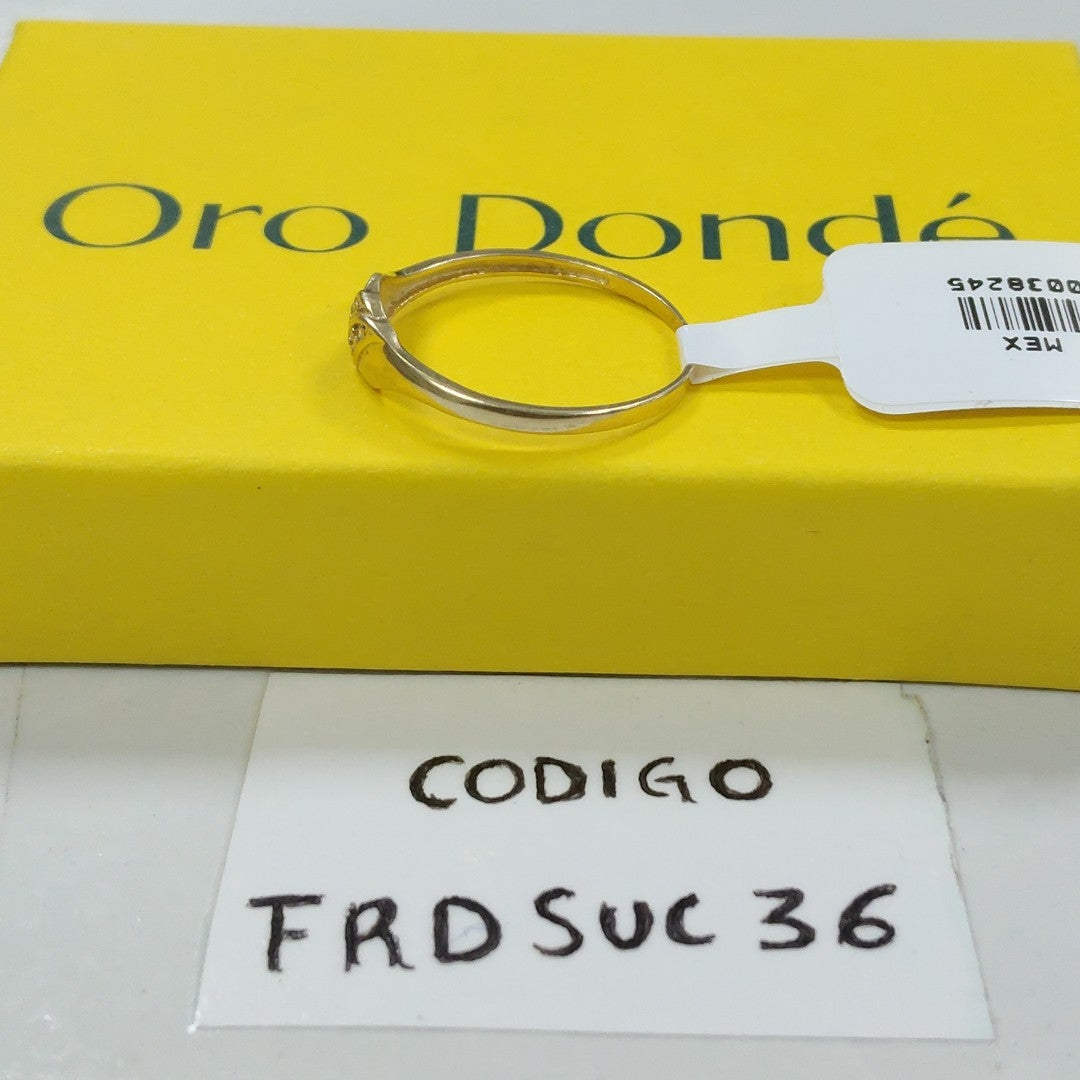 ANILLO ANILLITO C CIRCONIAS 14K 8.5 TALLA 1.2 GR (NUEVO)