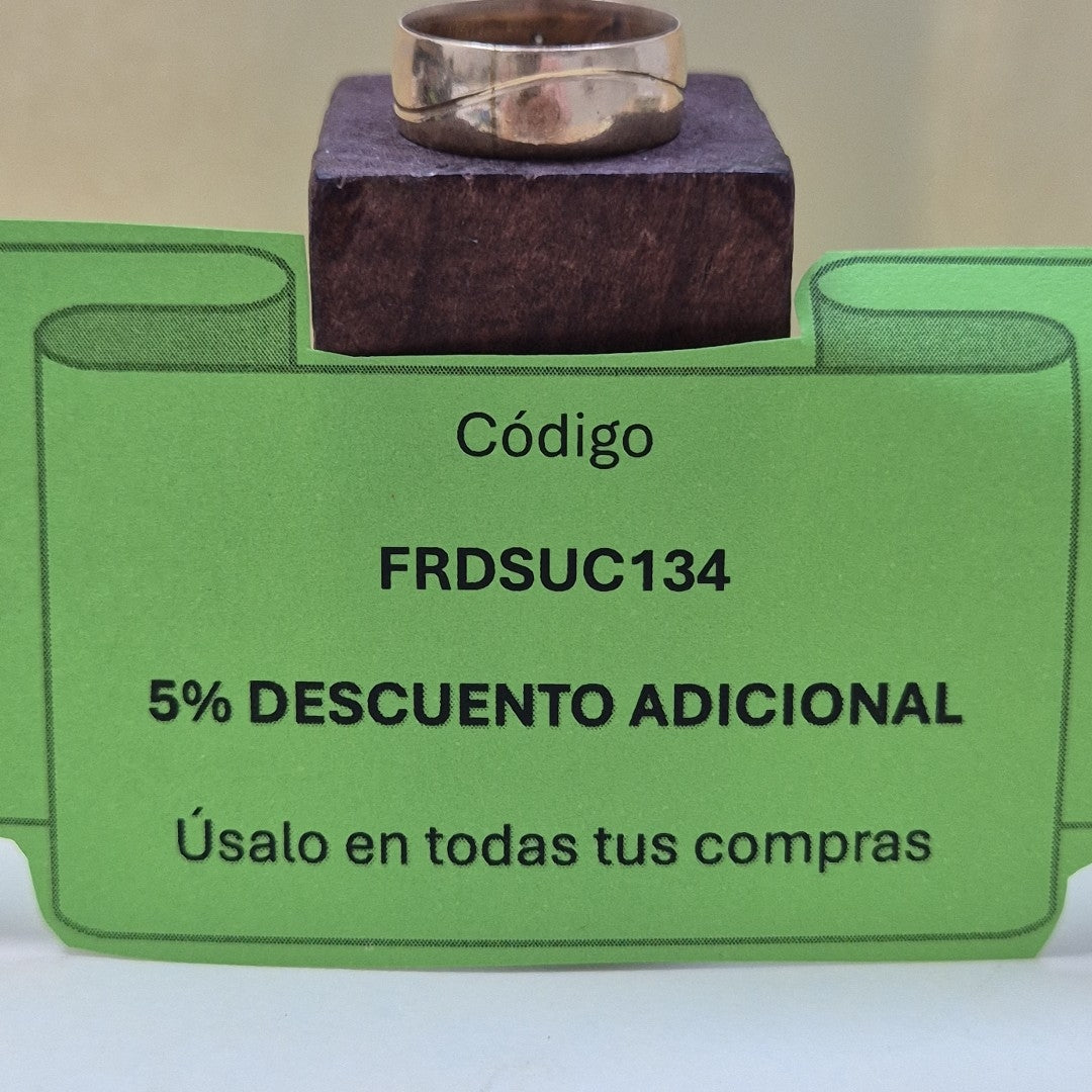 ARGOLLA ORO 14 K 4 GRMS (SEMINUEVO)