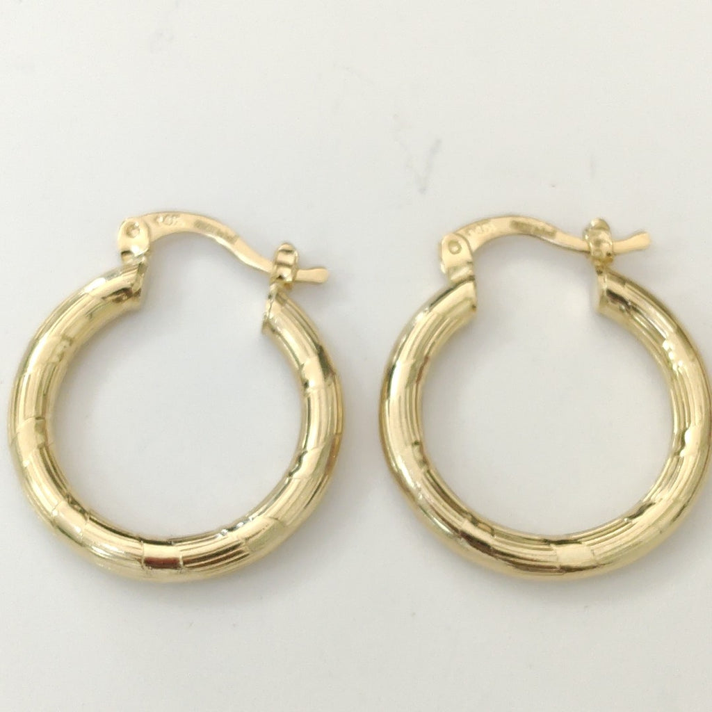 ARETES ARRACADAS 14K 2.7 GR (NUEVO)