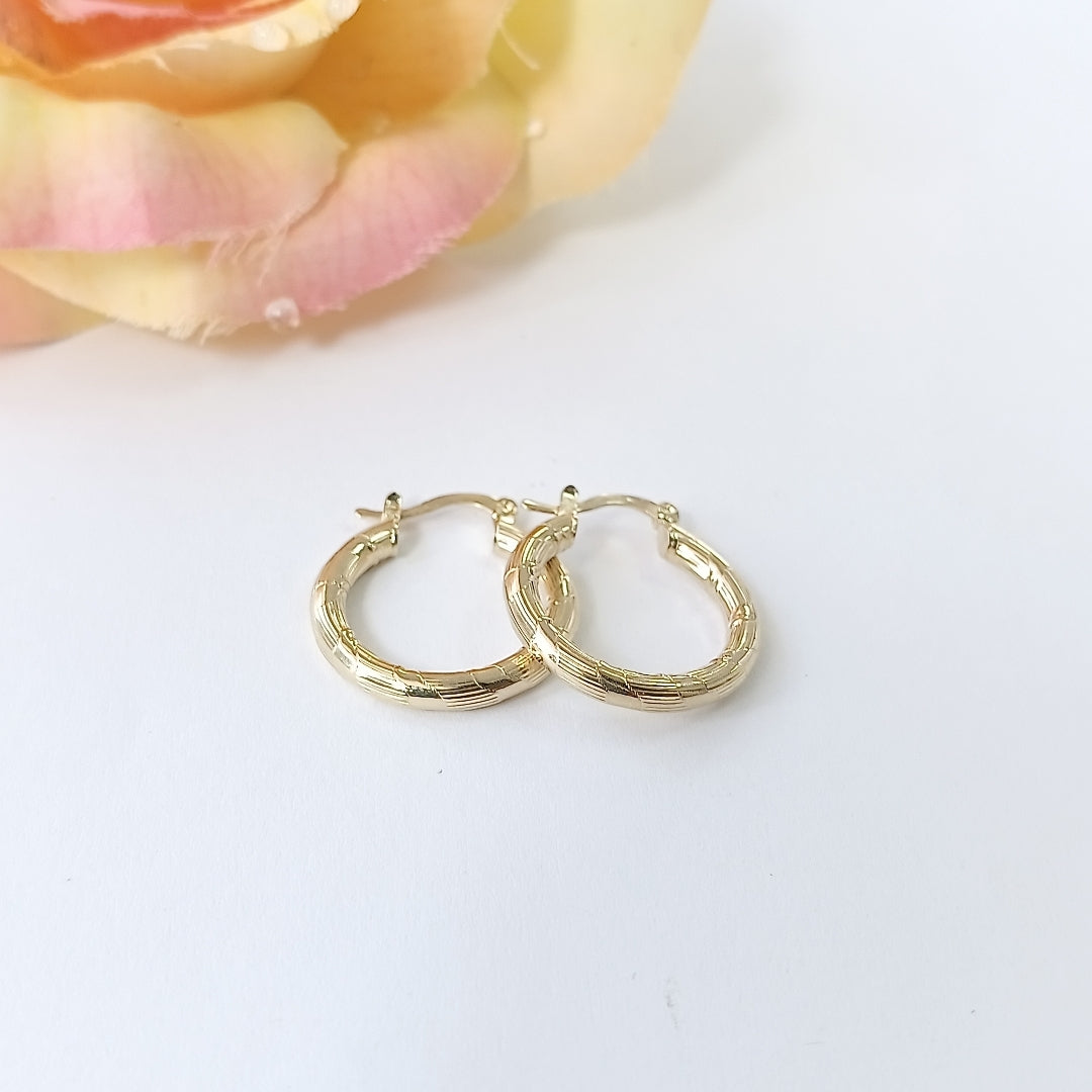 ARETES ARRACADAS 14K 2.6 GR (NUEVO)
