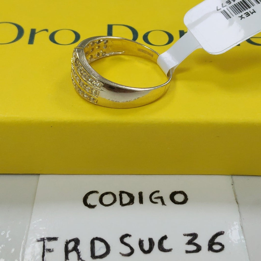 ANILLOS C CIRCONIAS 14K TALLA 7 2.8 GR (NUEVO)