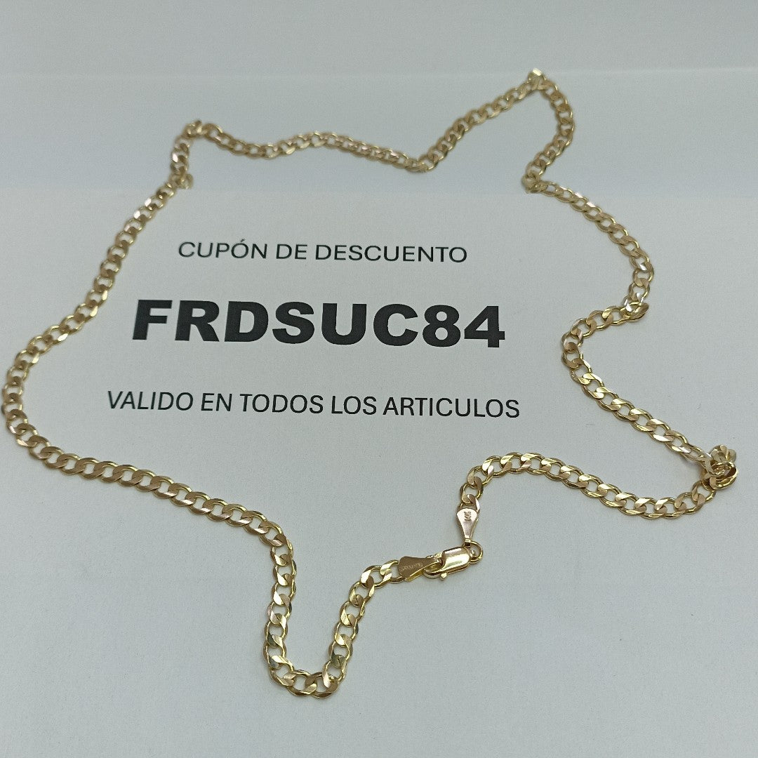 CADENA BARBADA 14K 55 CM 12.5 GR (NUEVO)