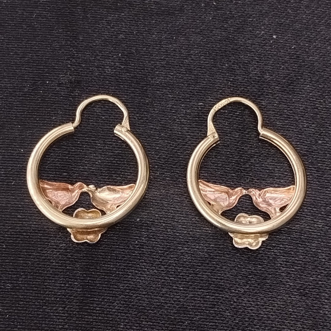 ARETES PAR ORO 14 K 1.8 GRMS (SEMINUEVO)