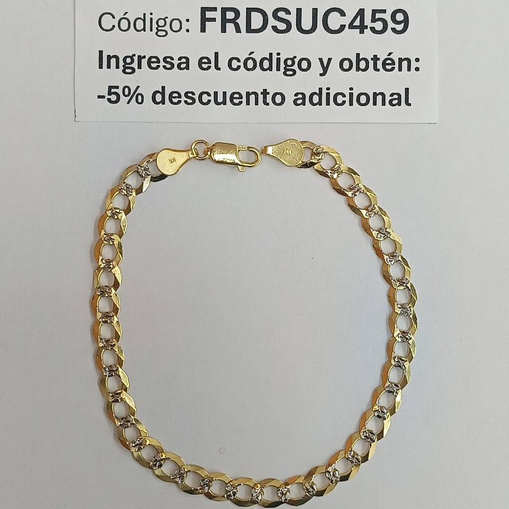 PULSERA BARBADA 14K 21 CM 6.2 GR (NUEVO)
