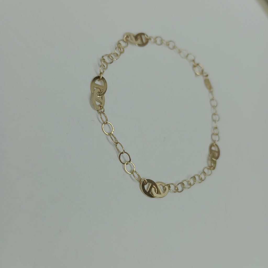 PULSERA ESPECIAL 14K 18 CM 1.5 GR (NUEVO)