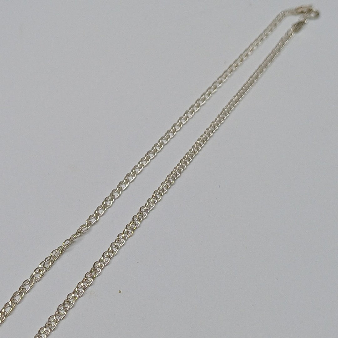 CADENA DOBLE ESLABON PLATA .925 50 CM 3.63 GR (NUEVO)