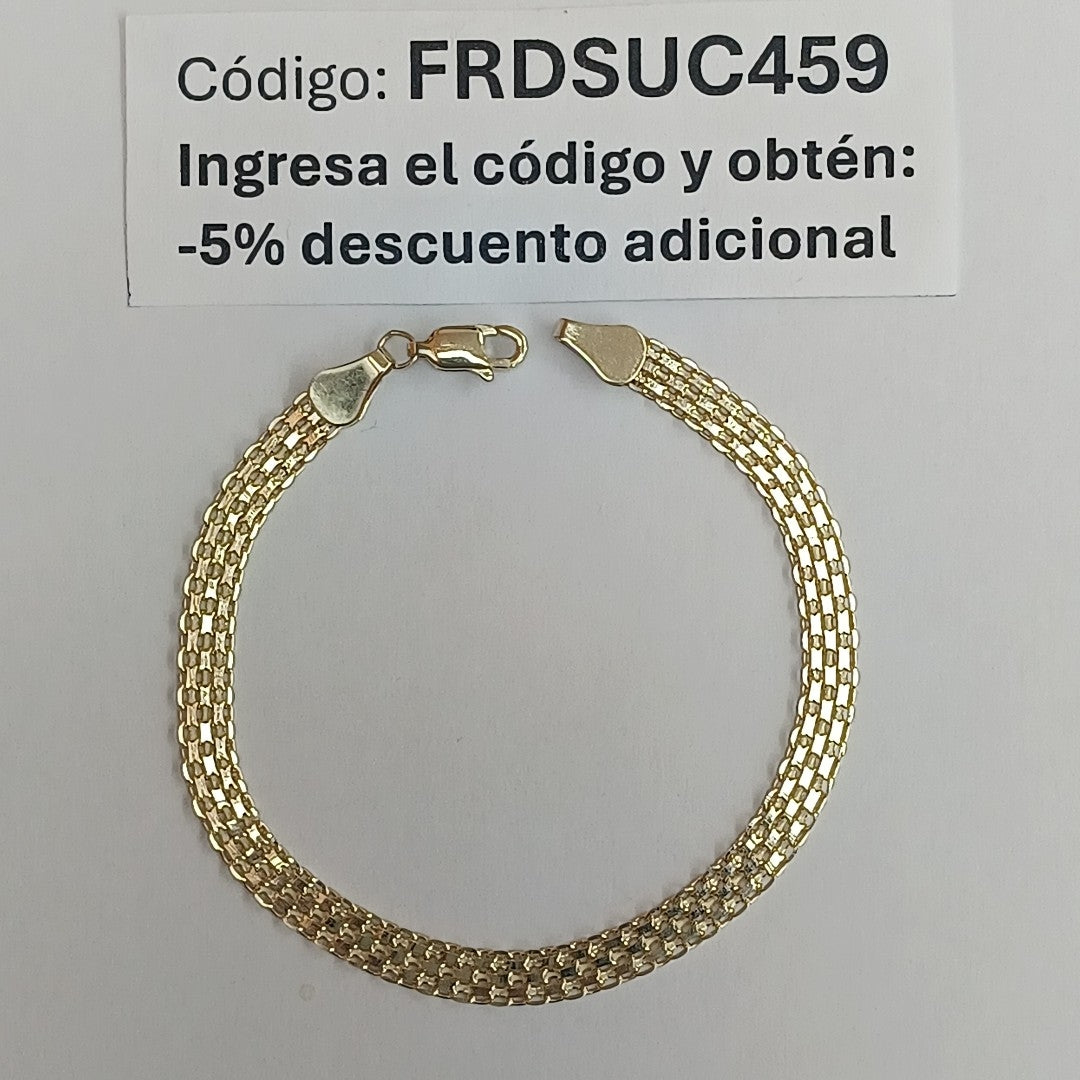 PULSERA ESPECIAL 14K 18 CM 4.4 GR (NUEVO)
