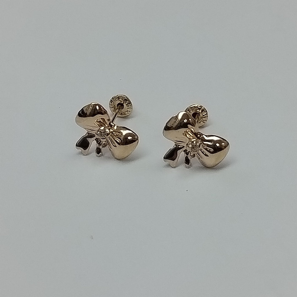 BROQUELES BROQUEL FIG MOÑO C CIRCONIA 14K 0.2441 GR (NUEVO)