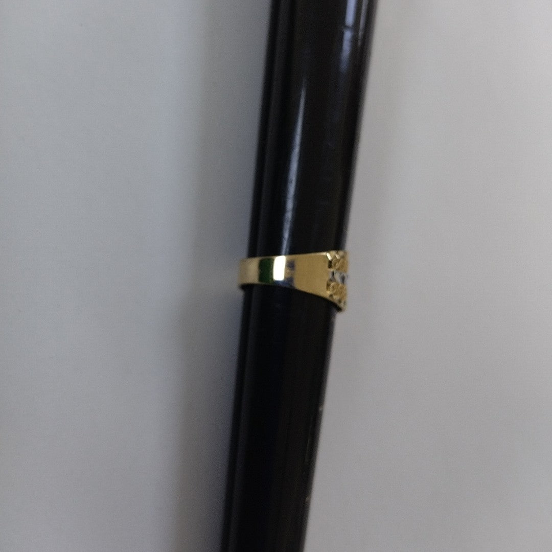 ANILLOS TIPO FILIGRANA COMBINADO 14K TALLA 7 2.7 GR (NUEVO)