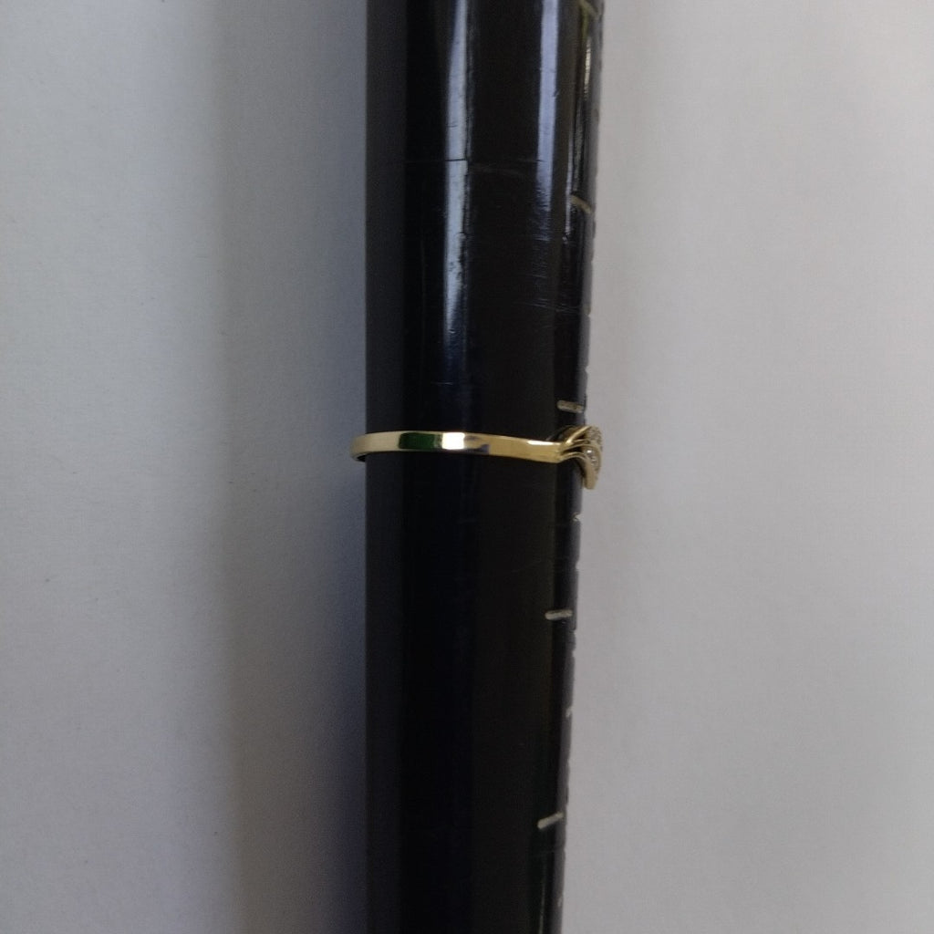 ANILLOS C CIRCONIAS 14K TALLA 8 0.8 GR (NUEVO)