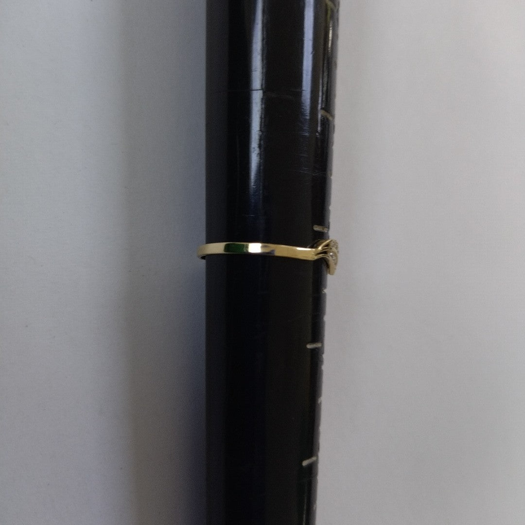 ANILLOS C CIRCONIAS 14K TALLA 8 0.8 GR (NUEVO)