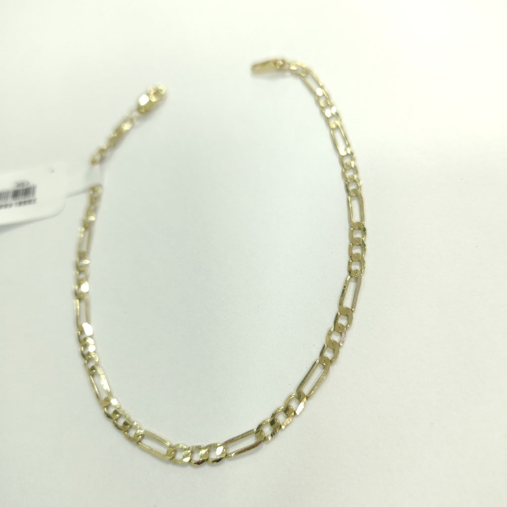 PULSERA TEJIDO 3X1 14K 21 CM 3 GR (NUEVO)