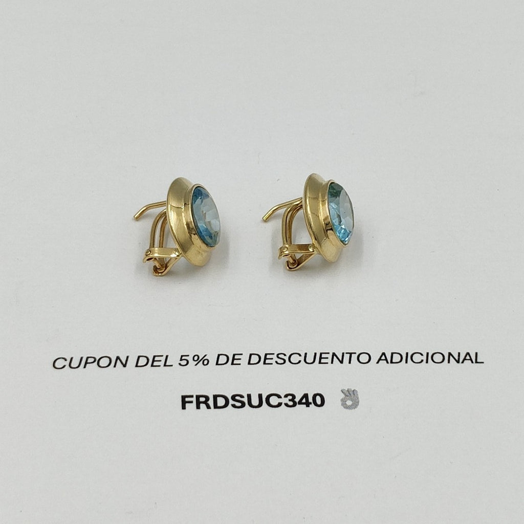 BROQUELES PAR ORO 14 K 7,60 GRMS (SEMINUEVO)