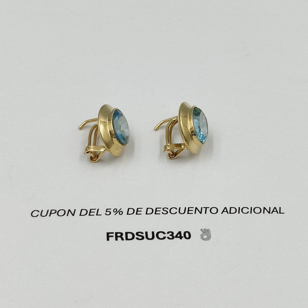 BROQUELES PAR ORO 14 K 7,60 GRMS (SEMINUEVO)