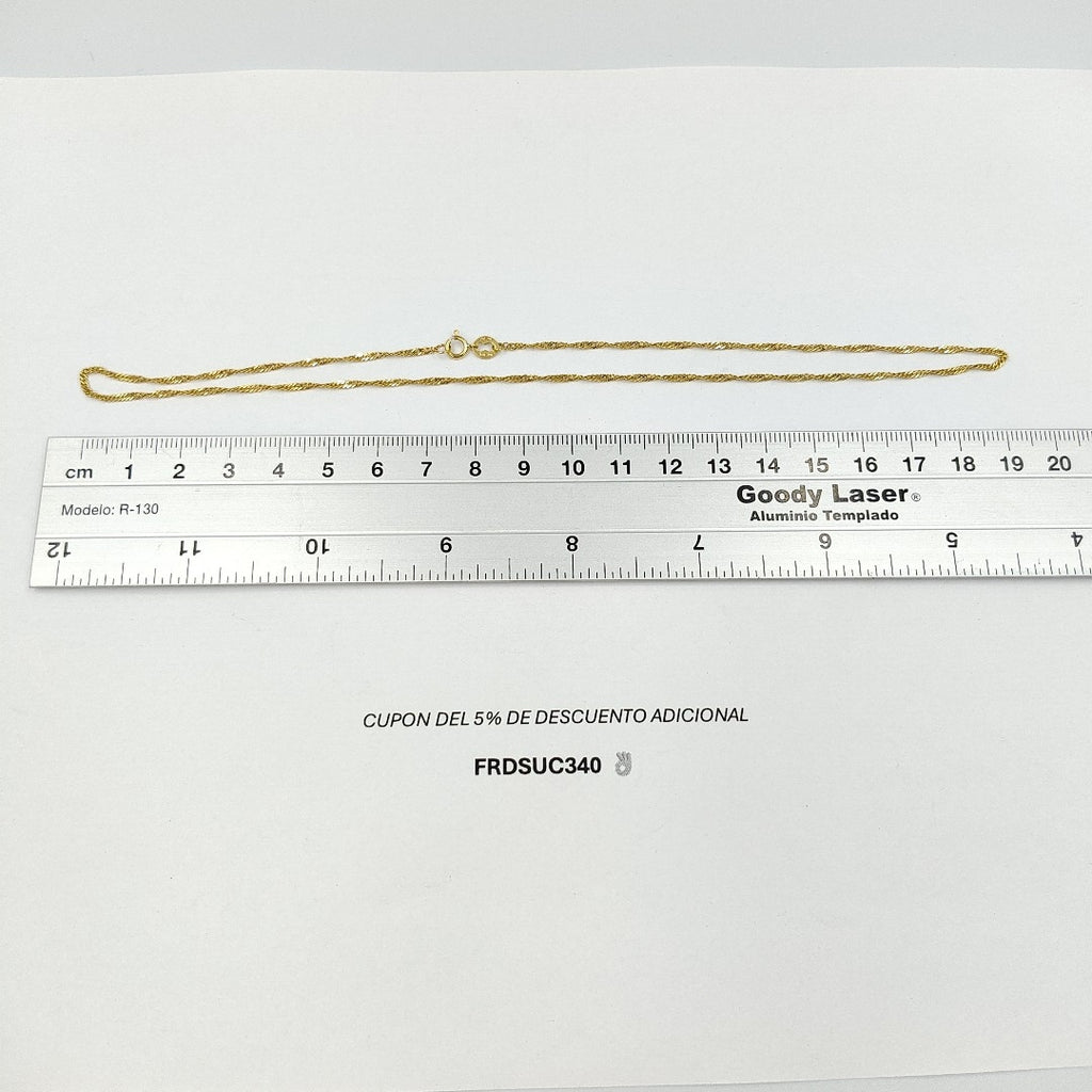 CADENA ORO 14 K 2,30 GRMS (SEMINUEVO)