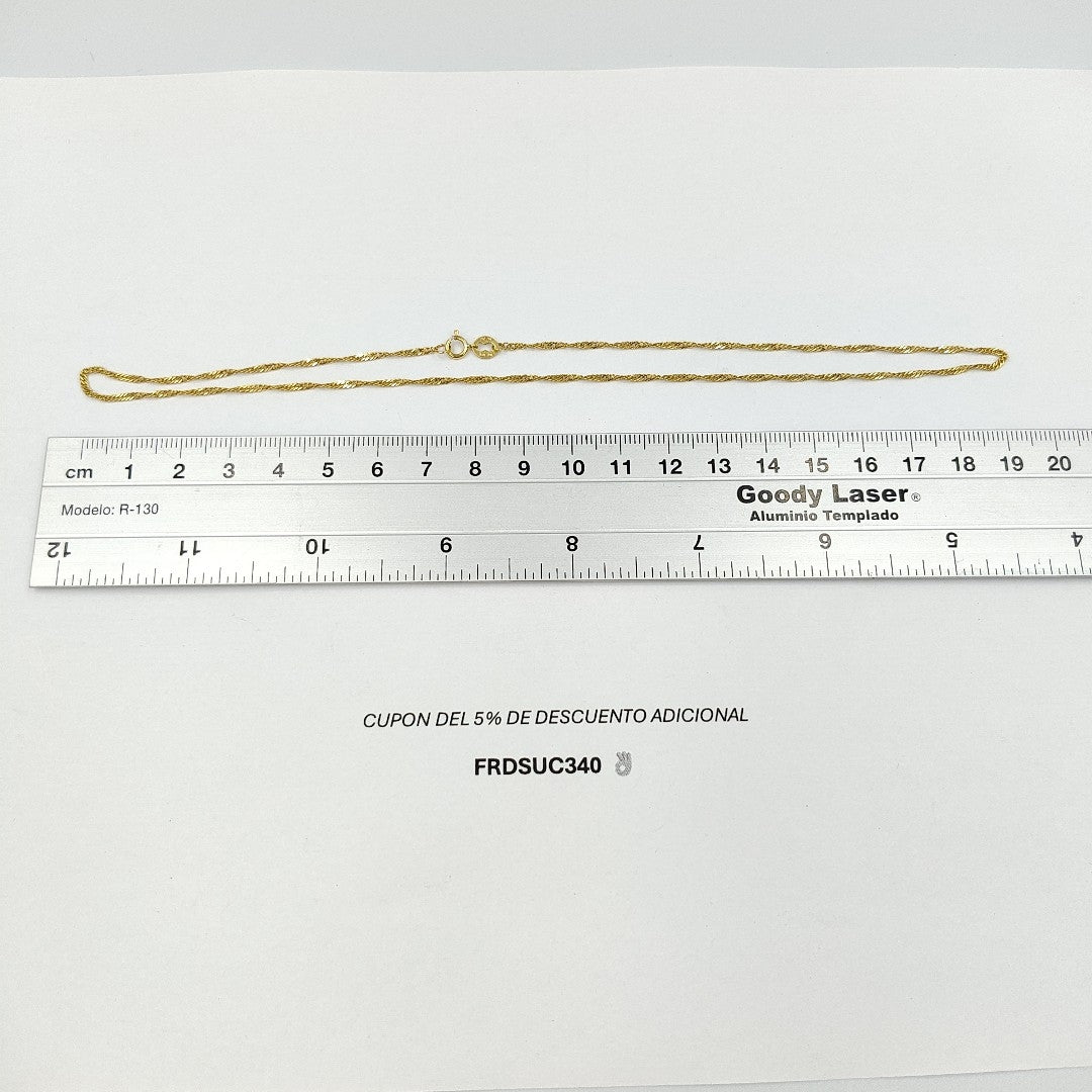 CADENA ORO 14 K 2,30 GRMS (SEMINUEVO)