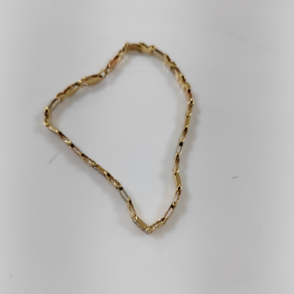 PULSERA ORO, ORO COMBINADO 14 K 6.2 GRMS (SEMINUEVO)