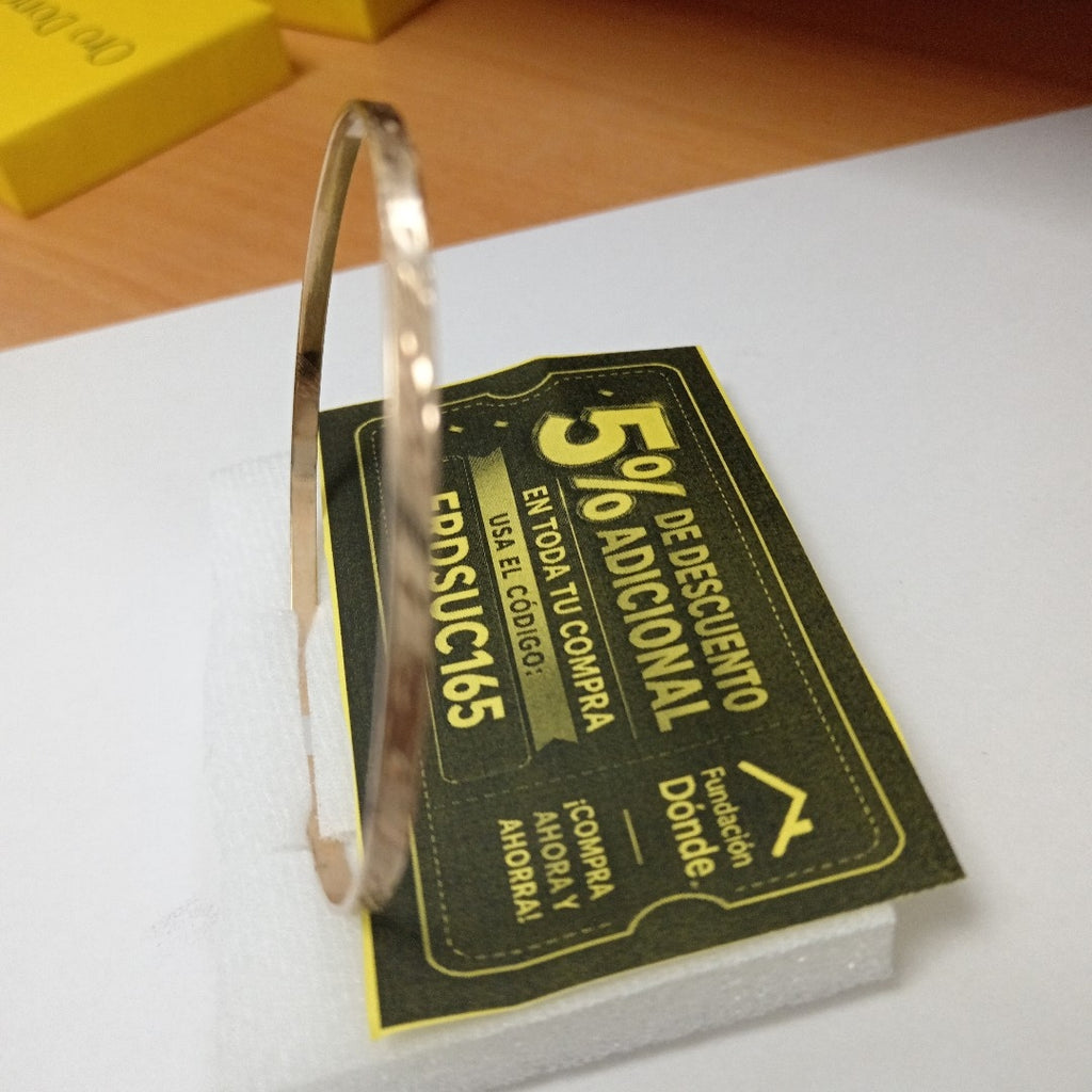 PULSERA RIGIDA ORO 14 K 6.9 GRMS (SEMINUEVO)