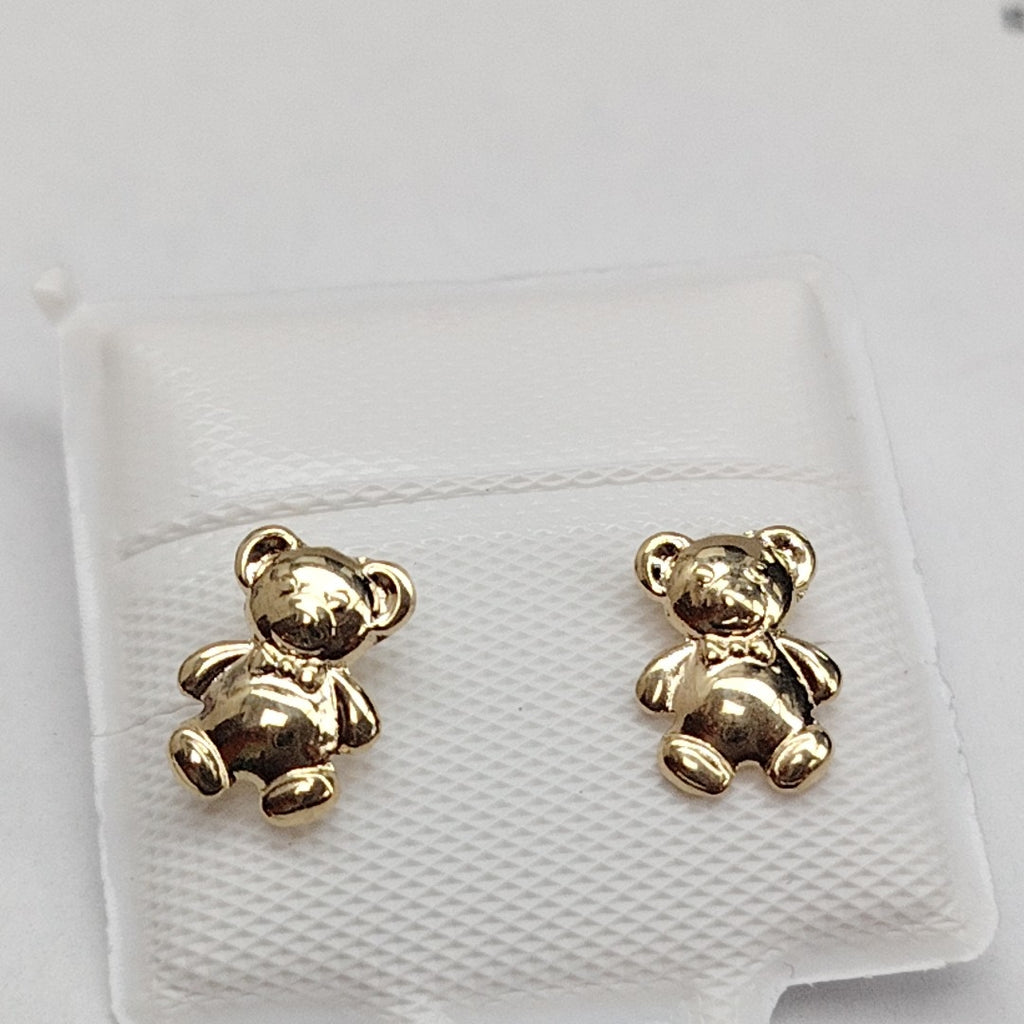 BROQUELES BROQUEL FIG OSO 14K 0.2592 GR (NUEVO)
