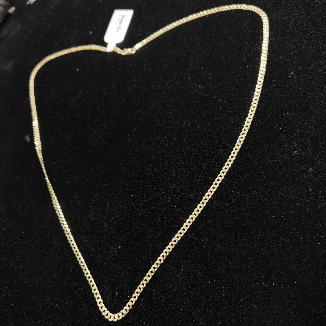 CADENA BARBADA 14K 60 CM 10.5 GR (NUEVO)