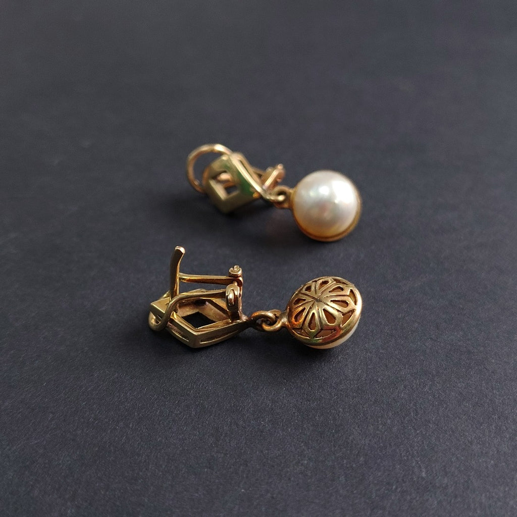 ARETES PAR ORO 14 K 6.1 GRMS (SEMINUEVO)