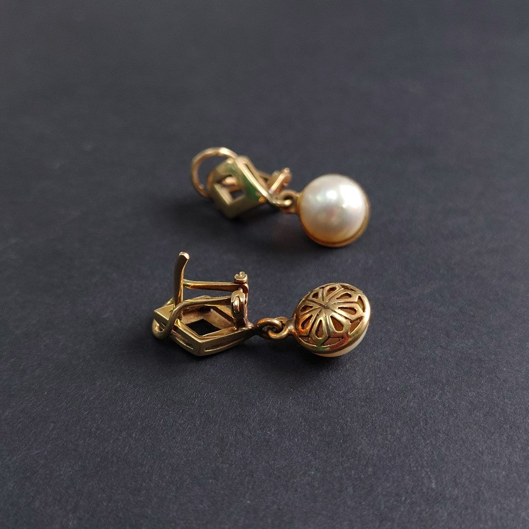 ARETES PAR ORO 14 K 6.1 GRMS (SEMINUEVO)