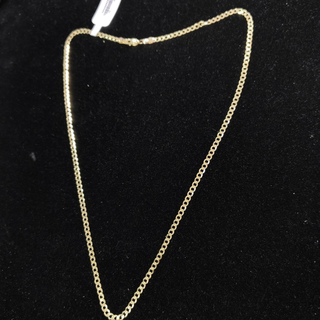 CADENA TEJIDO BARBADA 14K 55 CM 8.2 GR (NUEVO)