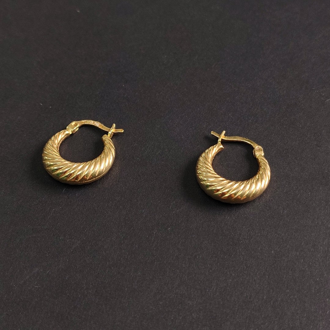 ARRACADAS PAR ORO 14 K 2.2 GRMS (SEMINUEVO)