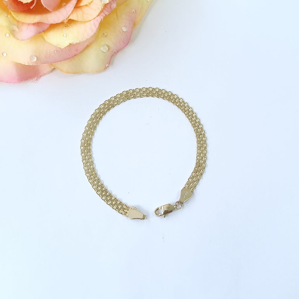 PULSERA ESPECIAL 14K 18 CM 4.4 GR (NUEVO)