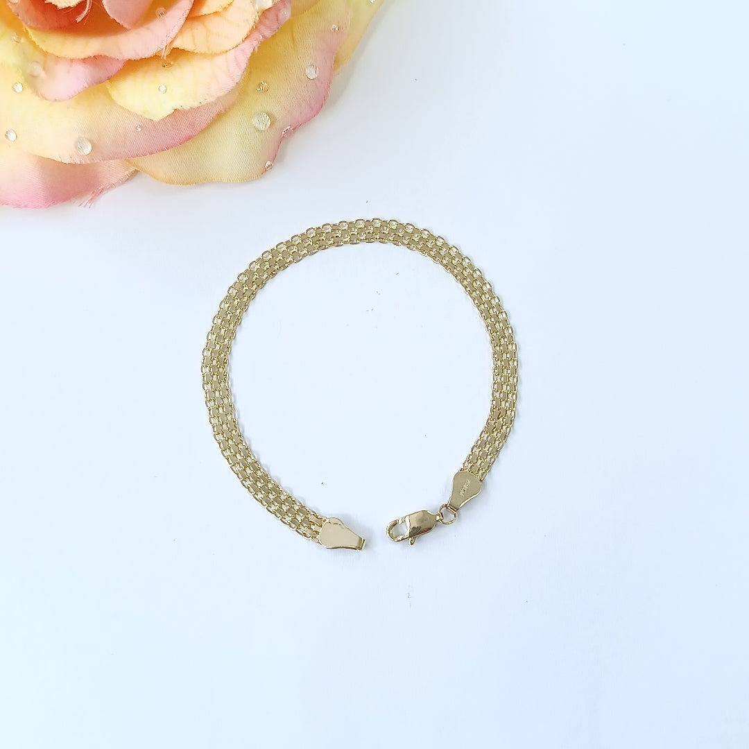 PULSERA ESPECIAL 14K 18 CM 4.4 GR (NUEVO)