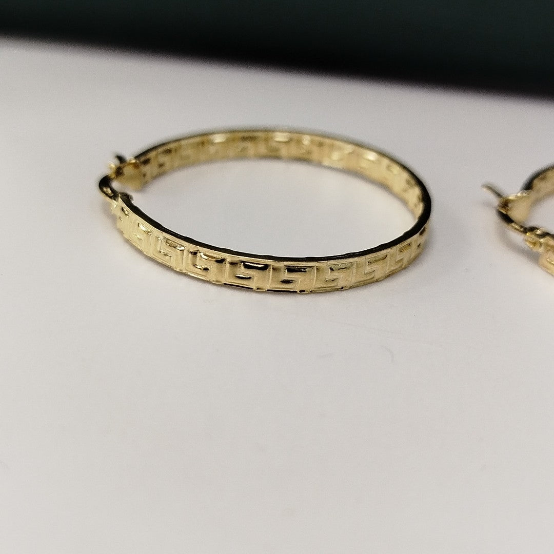 ARETES ARRACADAS FIG GRECAS 14K 3.1 GR (NUEVO)